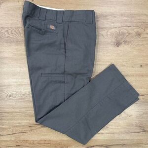 Dickies Men's Charcoal Gray Slim Taper Pants